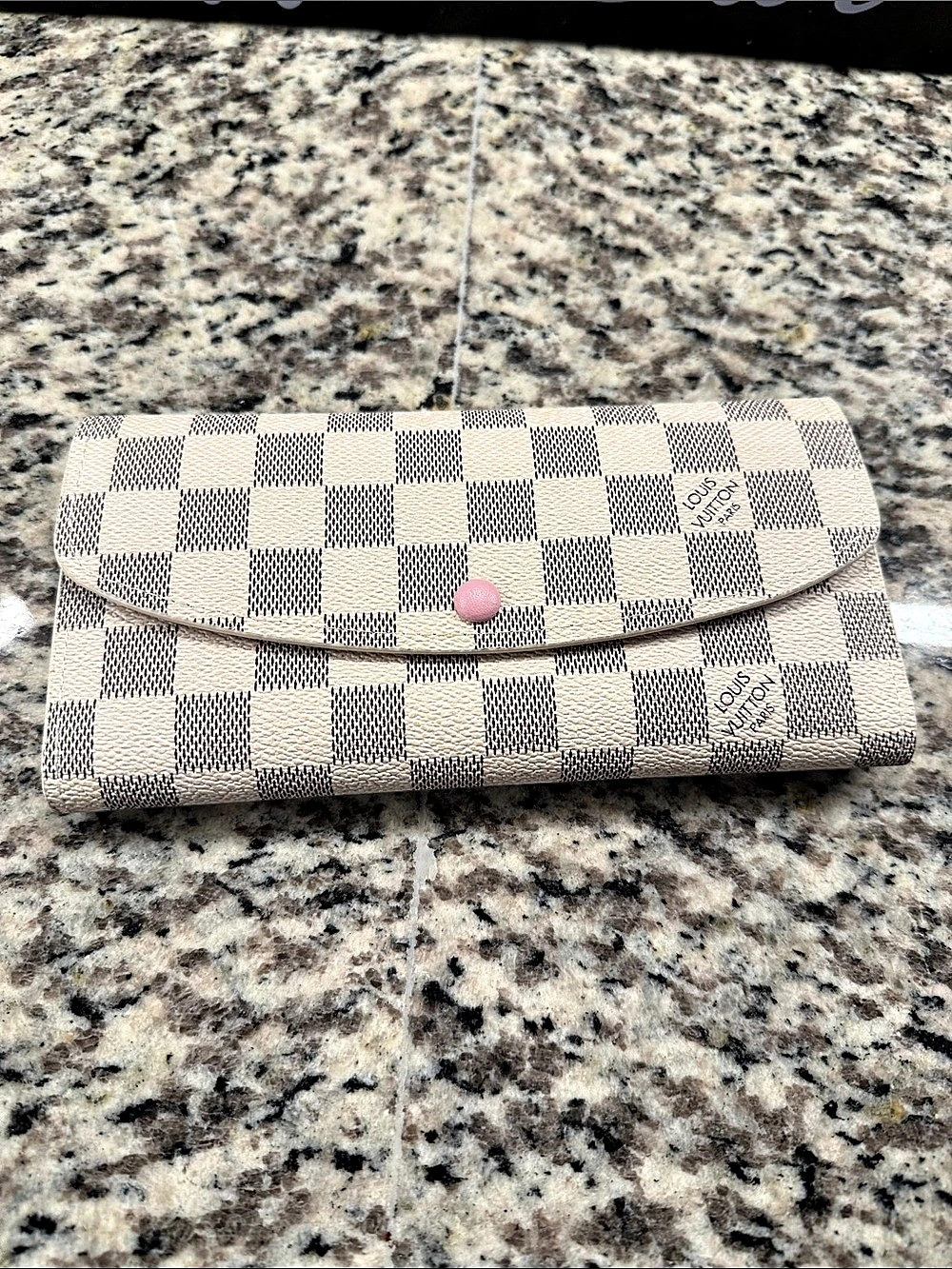Sarah Wallet Damier Azur Beige & Brown
